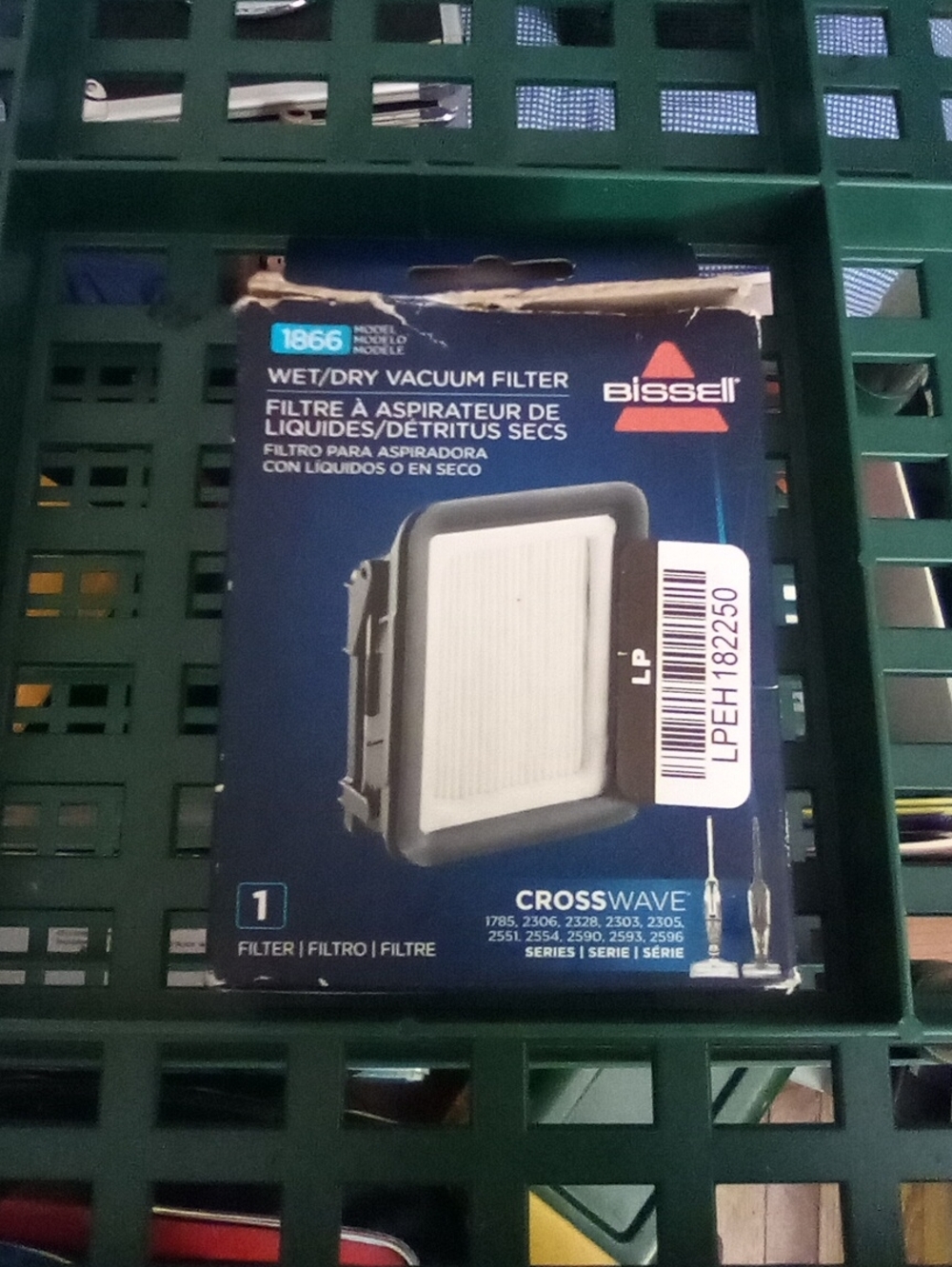 Bissell CrossWave Replacement Wet/Dry Vacuum Filter - White & Black NIB